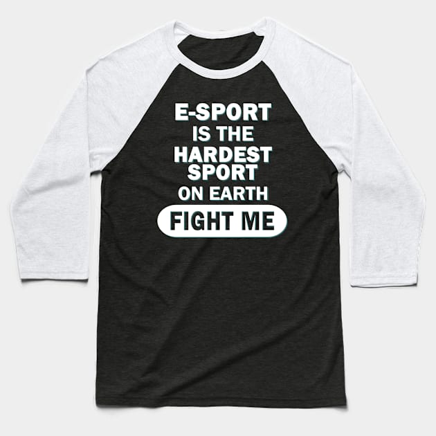 Men's Boys Gaming Video Games PC eSports Baseball T-Shirt by FindYourFavouriteDesign